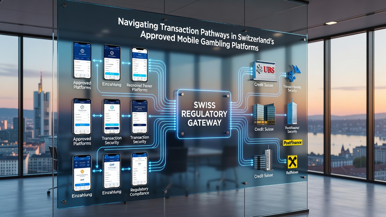 Detailed view of payment flow navigation on regulated Swiss gambling apps